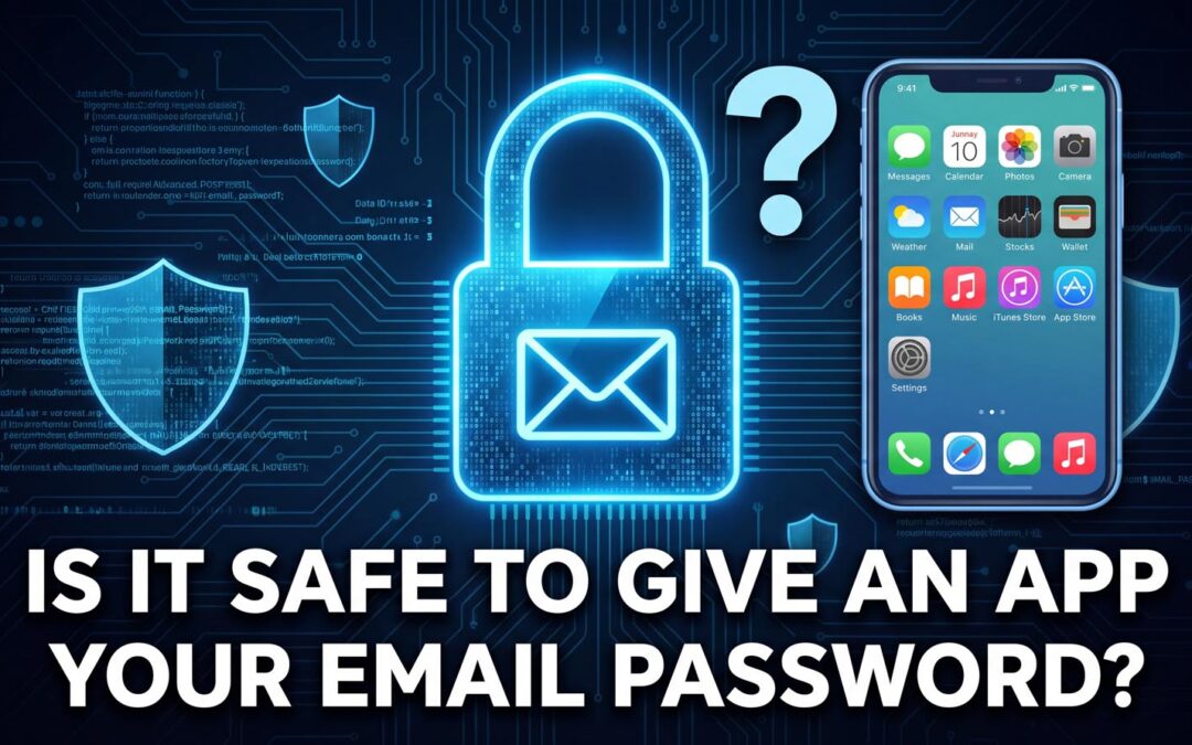Is it safe to give an app your email password?